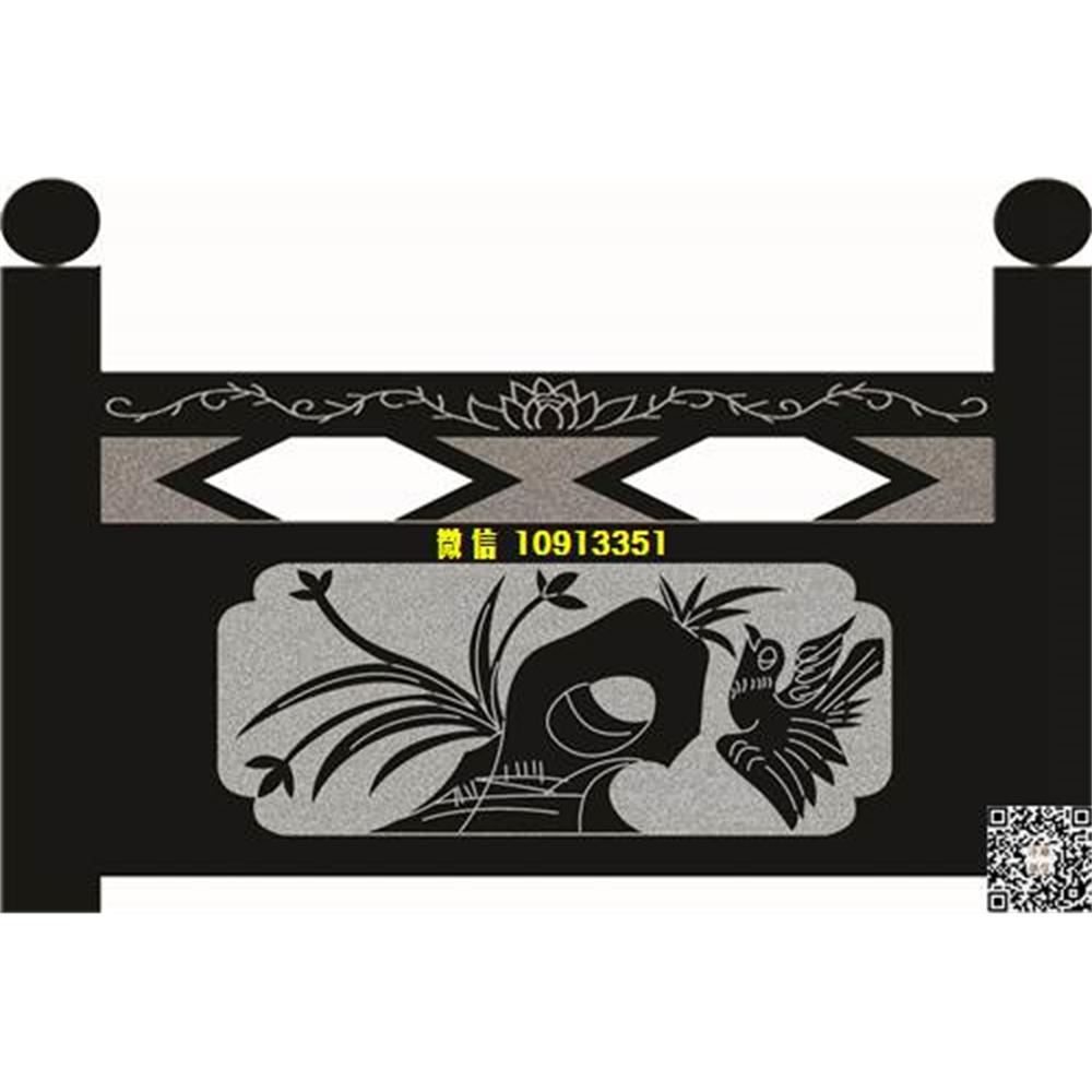 精雕图175兰花栏板精雕图线雕图线条图单线铣底图_电脑雕刻plt文泰矢量图精雕图浮雕图